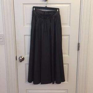 Zara faux leather pleated skirt, sz xs